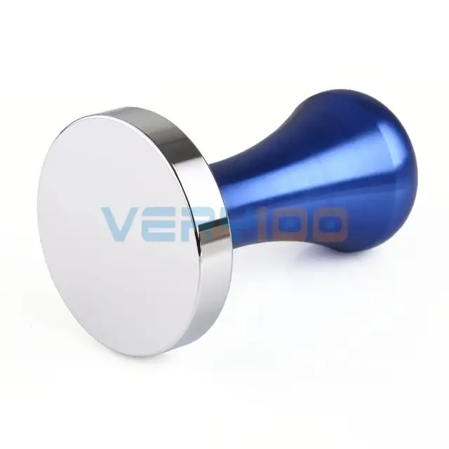 Cheap NEW Professional Blue Stainless Steel Coffee Tamper Machine Espresso Press Flat Base 57.5mm Cheap NEW Professional Blue Stainless Steel Coffee Tamper Machine Espresso Press Flat Base 57.5mm