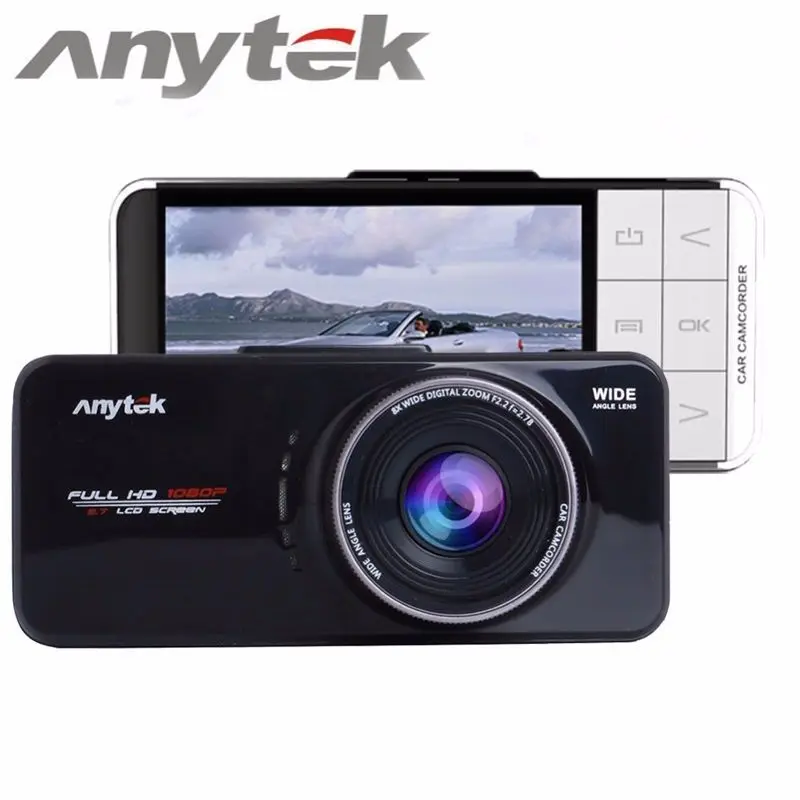 100% Оригинальный Автомобильный видеорегистратор Anytek AT66A Novatek 96650 AR0330 2 7 дюймов TFT Full