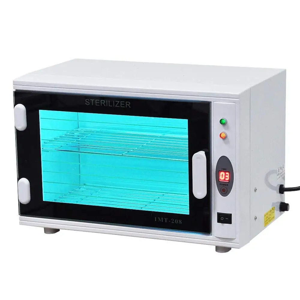VamsLuna 8L UV Tool Sterilizer Cabinet with Timer Sterilization Manicure Nail Tool Facial Skin Beauty Salon Equipment