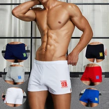 Seobean, новинка, мужские хлопковые шорты, спортивные, мужские шорты, одноцветные, мужские, тянущиеся, шорты размера плюс, мужские, bóxer hombre, спандекс, для сна, unterhosen