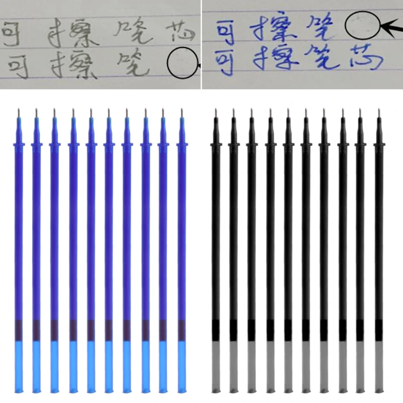 10 шт./компл. 0,5 мм набор стираемых гелевых ручек для заправки зажигалок Магия записи исследование канцелярские принадлежности