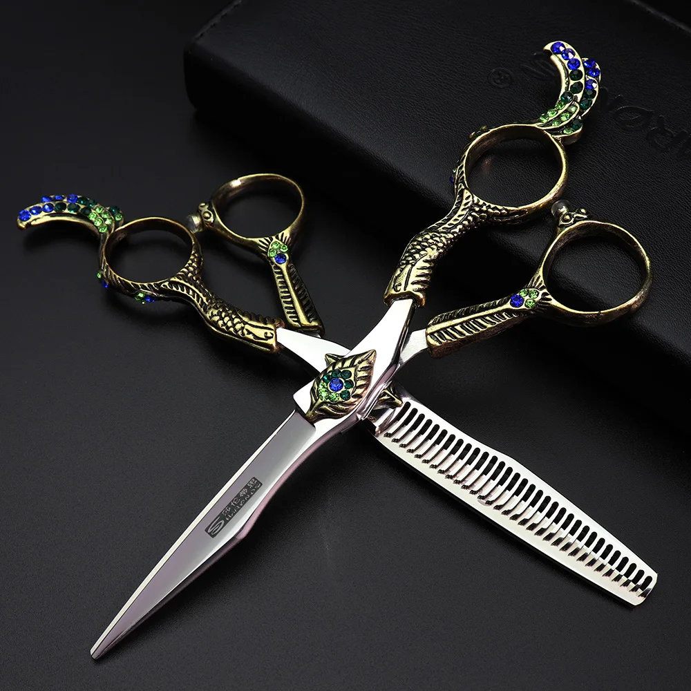 6 inch fashion hairdressing scissors set of beauty tool is sharp and