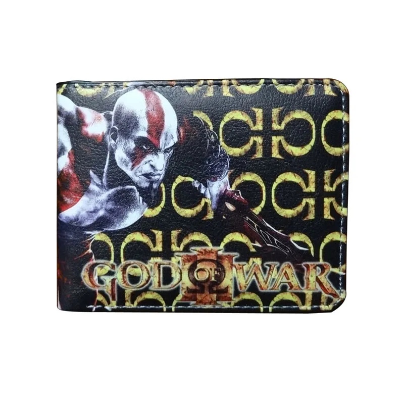 

New Arrival Anime God of War Wallet Games Animation God War Purse carteira masculina Men Women Leather Short Wallets