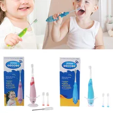 SEAGO детская музыкальная звуковая форма дельфина светодиодный легкая зубная щетка для детей от 3 до 9 лет