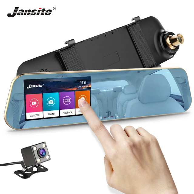 $US $20.97 JMCQ Touchscreen Car DVR FHD Dual cameras rearview Car camera mirror Dashcam Auto Registrator recor