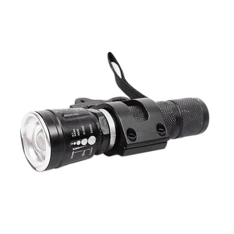 

Tactical 1" Offset Picatinny/Weaver Rail Mount for Flashlights with Quick Release