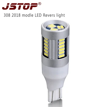 

JSTOP 308 2018 Reverse lamps car lights Fast delivery 4014SMD T15 W16W 12-24V 6000k white Backup lights canbus LED Revers lights