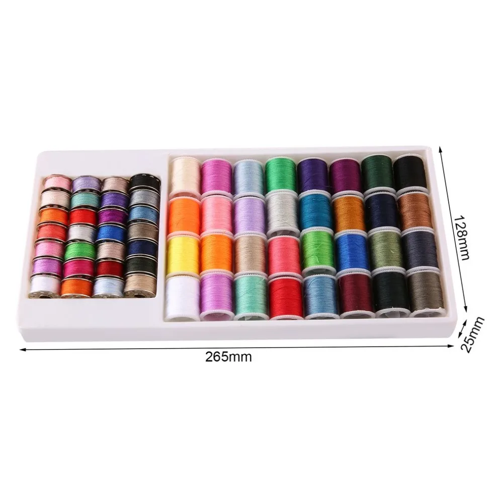 60 Spools Mixed Colors Polyester All Purposr Sewing Mechine Threads Set Silk Art Embroidery Sewing Threads Spool Set