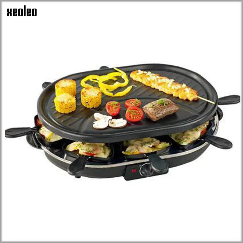 

XEOLEO BBQ Electric Griddles Electric Contact Grill Household Barbecue machine Non-stick Surface and Double slate Grill 1200W