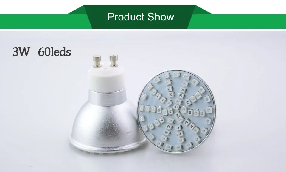 Full Spectrum GU10 E27 LED Grow Light Phyto Lamp For Indoor Flower Plants Garden Hydroponics  (6)