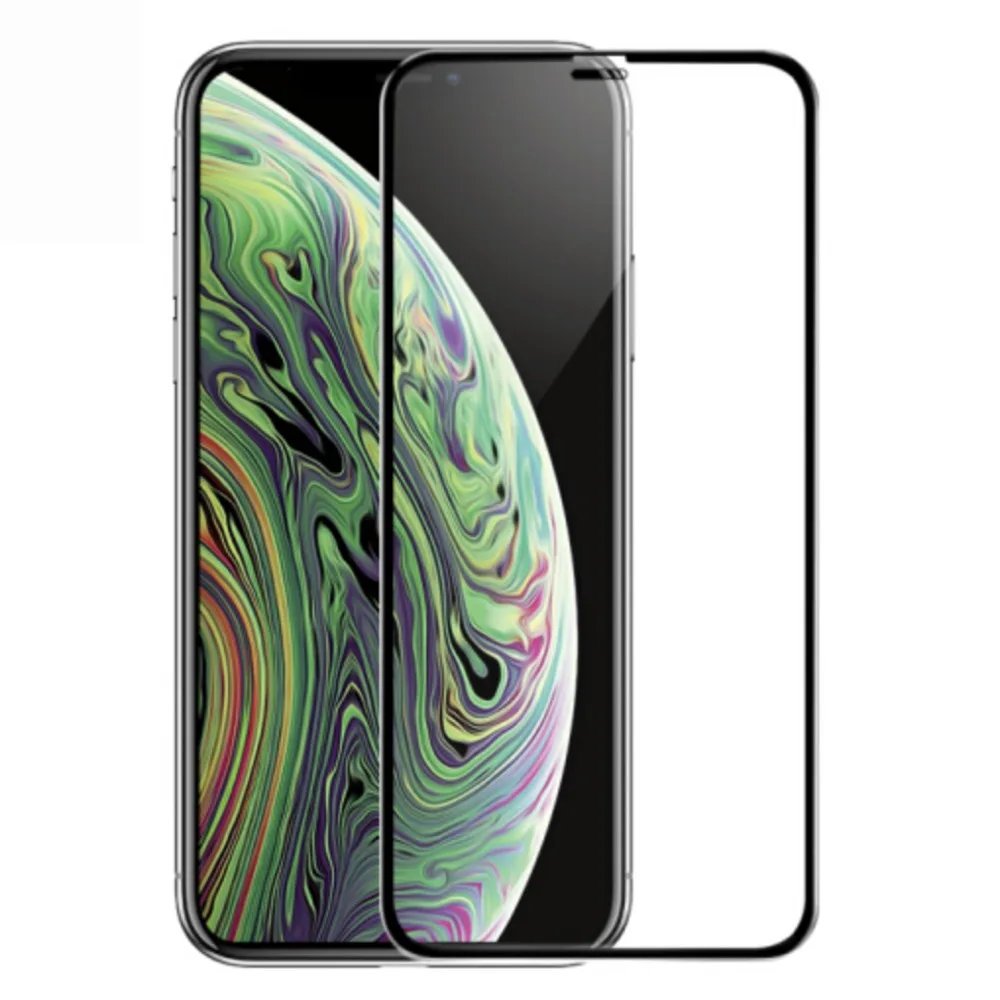 Для iPhone XS MAX XR X 11 Pro Max полное покрытие защита для экрана защитное стекло