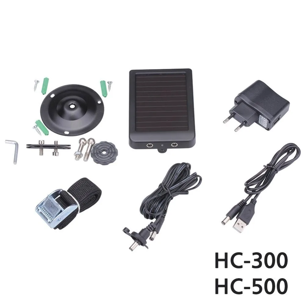 1500mAh Solar Panel Charger EU Plug Battery Power Bank for SUNTEK Hunting Cameras HC300 HC300M HC500 Series Scouting Camera (6)