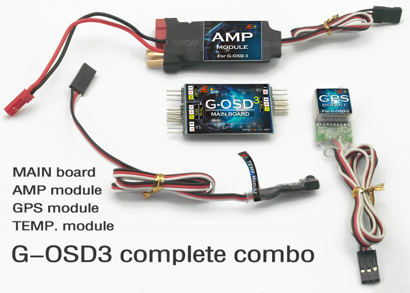 Drone com Módulo de Temperatura Gps na Tela de Exibição para rc Gps com Módulo Avião Quadcopter Racing Amp – Aeo G-osd3 Fpv