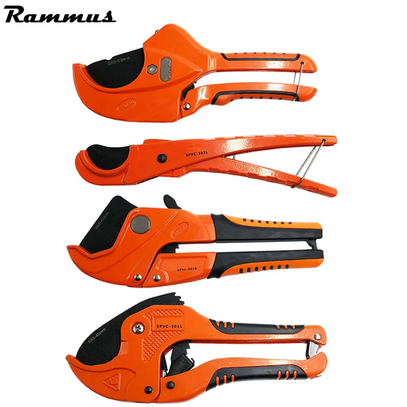 

PVC Pipe Cutter 42mm Aluminum Alloy Body Ratchet Scissors Tube Cutter PVC/PU/PP/PE Hose Cutting Hand Tools Useful DIY Tools