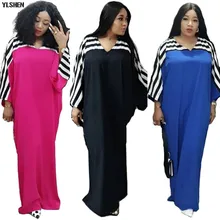 Супер размер, африканские платья для женщин, Дашики, в полоску, африканская одежда, Базен Риш, Бубу, африканская длинная африканская одежда, женская одежда