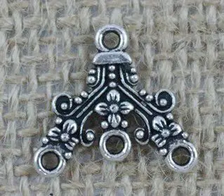 10 шт. серебряные аксессуары для браслетов 3 отверстия|connectors for jewelry|connectors jewelry makingfor