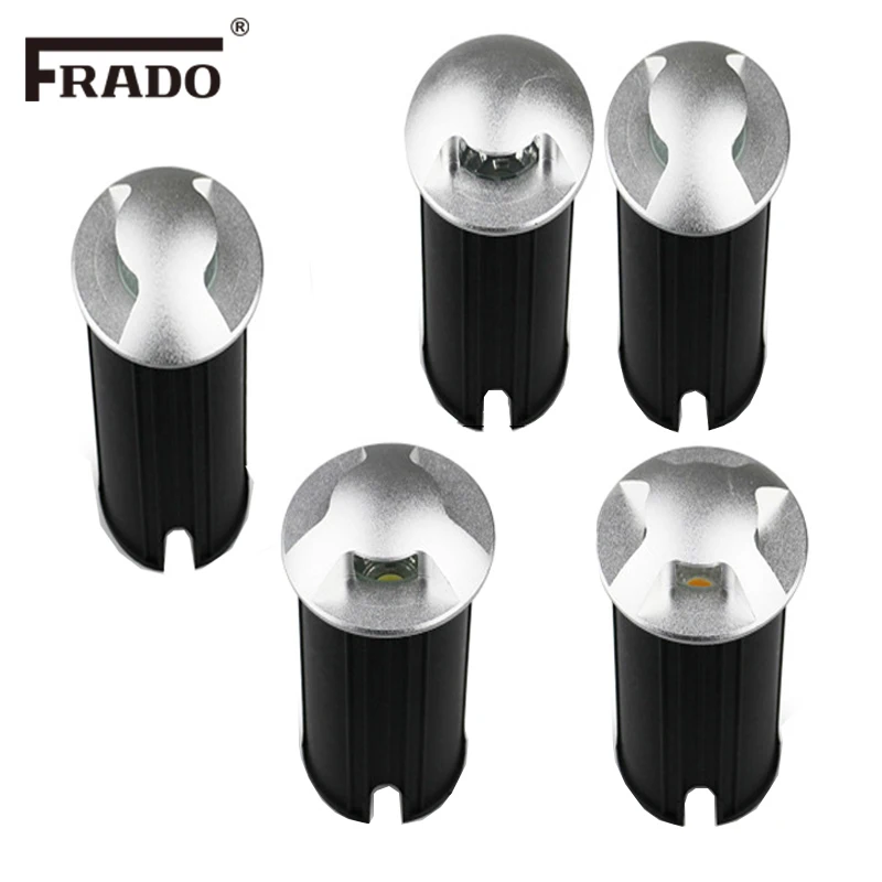 Lámparas LED empotradas para exteriores, foco subterráneo IP67 DC12V 220V 3W para jardín, patio