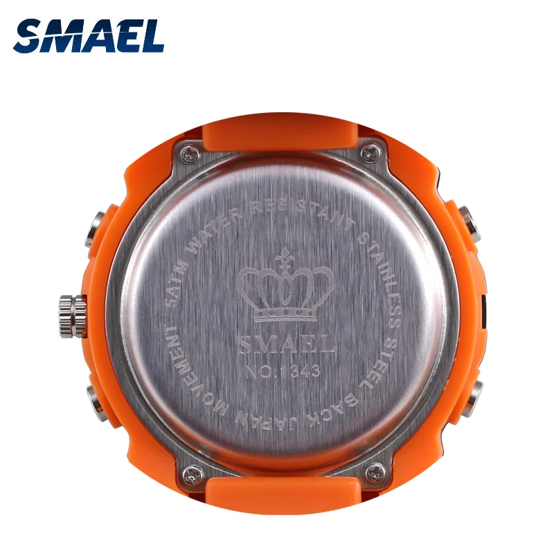 Детские цифровые часы водонепроницаемые 50 м светодиодные кварцевые с двойным