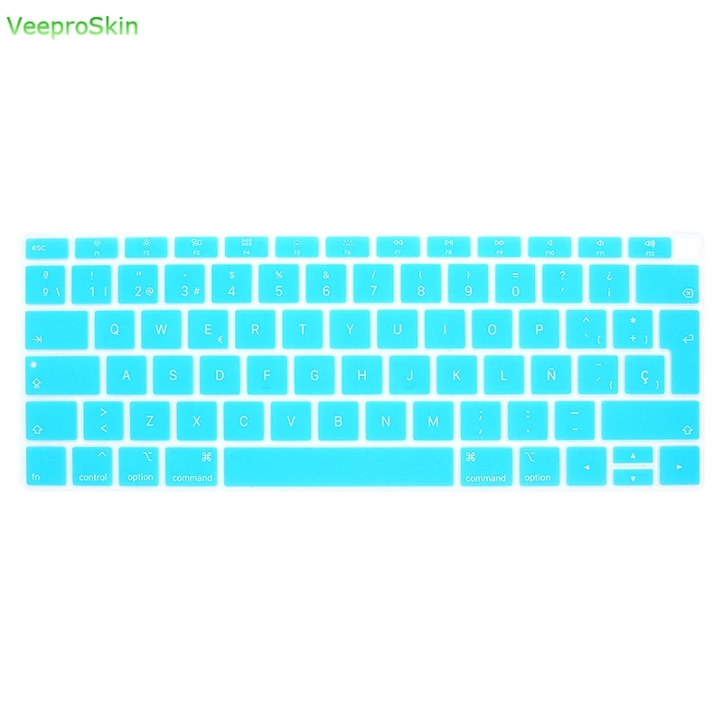 Для Macbook Air 13A1932 с Touch Id Release защита для клавиатуры ноутбука Испанский клавиатура крышка водостойкая силиконовая