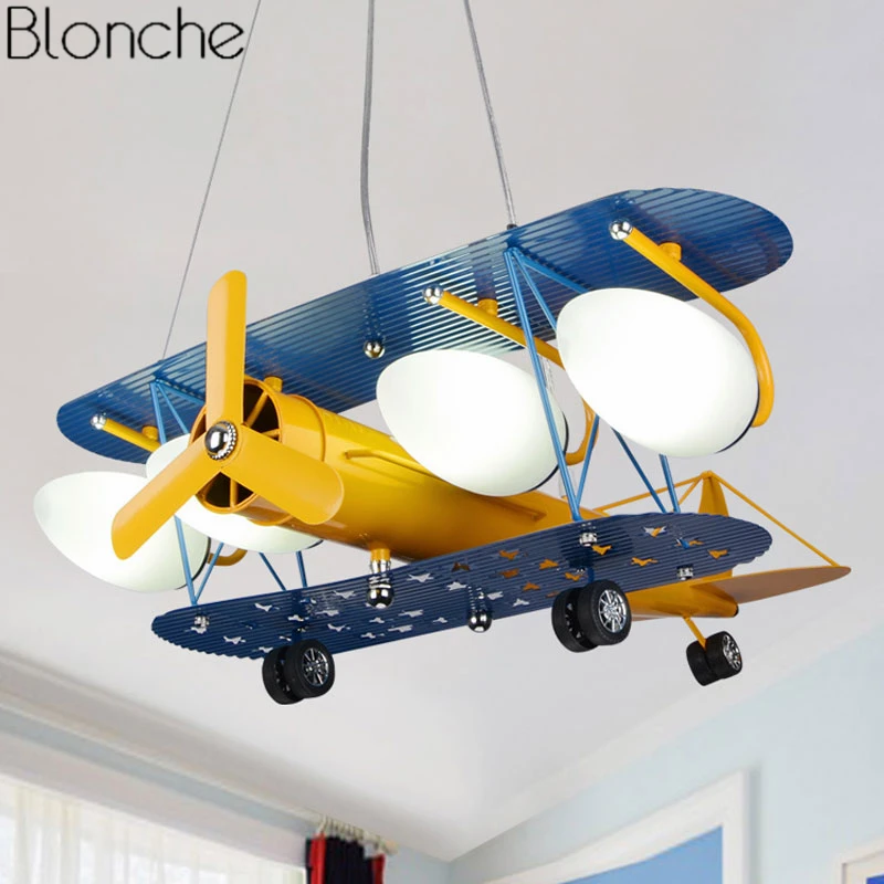 toy plane hanging from ceiling