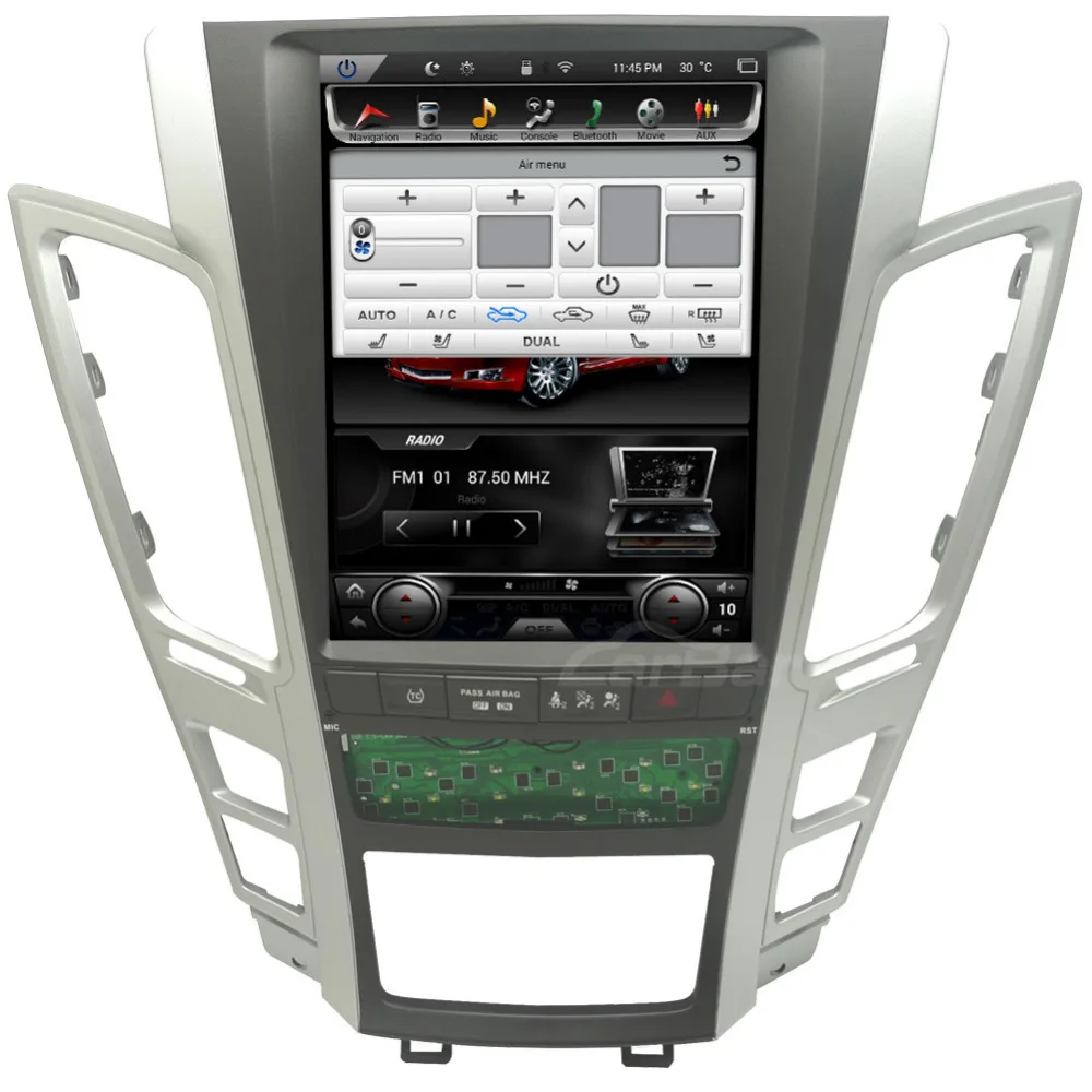 CARBAR 10," вертикальный ips экран Android автомобильный DVD gps-навигация, радио, стерео плеер для Cadillac CTS 2010 2011 2012 2G 64G