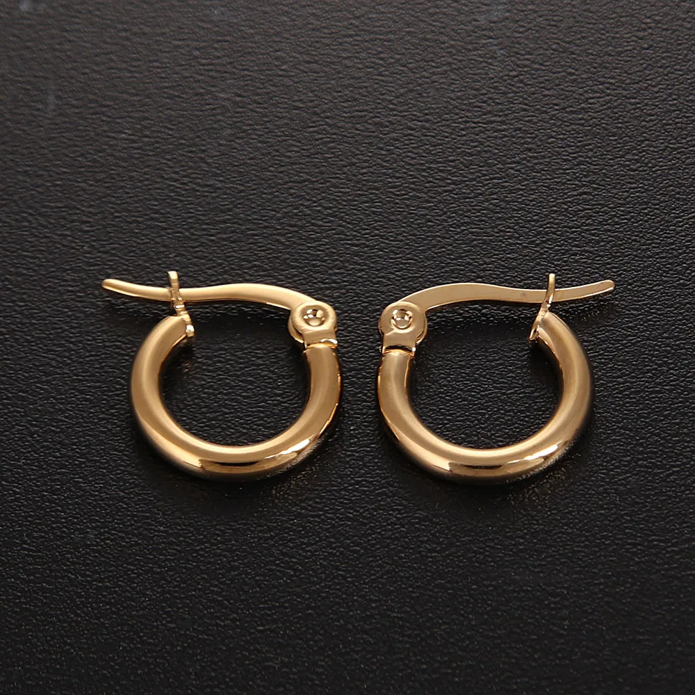 1 пара, женские простые серьги-кольца из нержавеющей стали золотого \ серебряного \ черного цвета,, много размеров, 10 mm-70mm, хороший подарок