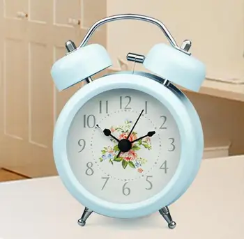 

Antique Alarm Clock Classic Small Round Silent Table Alarm Clocks With Lamp Non Ticking Quartz Modern Home Decor Kids Gift
