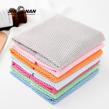

SINSNAN 5PCS Superabsorbent Microfibre Towel For Washing Windows Cloth For Kitchen Dishcloth House Cleaning Multi-purpose Rags