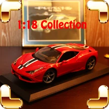 Christmas Gift 458 Speciale 1/18 Metal Model Car Sports Vehicle Collection Alloy Scale Big Decoration Simulation Toys Cars Fans