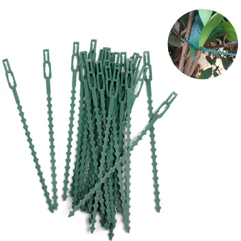 

Behogar 60PCS 17cm Multi-gear Adjustable Flexible Plant Cable Vines Ties Wires for Home Backyard Farm Garden Tree Climbing Tools