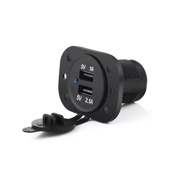 

2.1A Dual USB Car Mobile Phone Charger 12V Car /Motorcycle / RV/ Boat Modification Car Socket Charger Fast Charge Waterproof