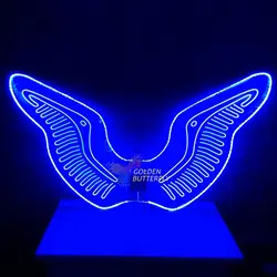 LED крылья птиц светящиеся модные женские туфли леди световой Крылья Ангела дефиле Костюмы свет Костюмы платье для танцев Интимные