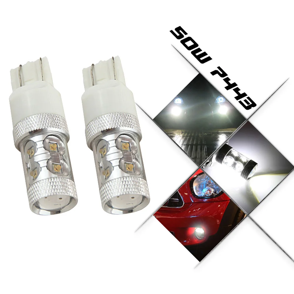 

2 Pieces No error T20 7443 33 LED 7440 7444NA LED Cree chips High Power LED Side Light and Stop Lights Bulbs White