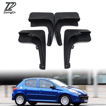 

ZD Car Front Rear Mudguards For Peugeot 206 High Quality Splash Guard Accessories Mudflaps Car-styling Fenders 1Set Mud Flaps