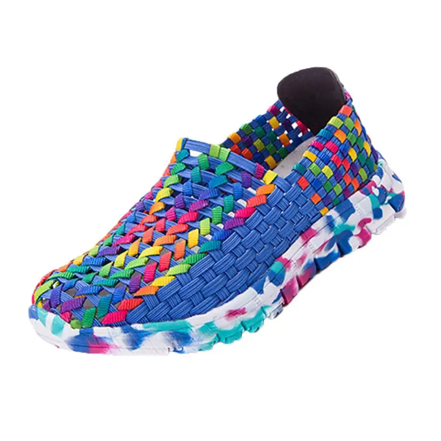 woven womens flats