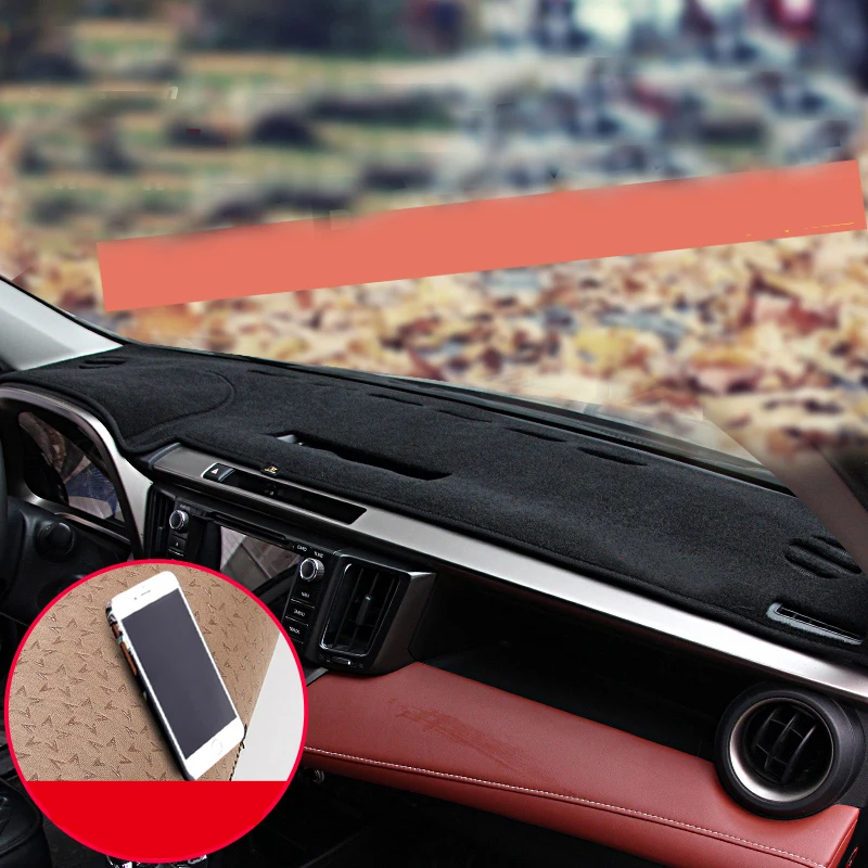 

lsrtw2017 polyester car dashboard mat for toyota rav4 2012 2013 2014 2015 2016 2017 2018 xa40