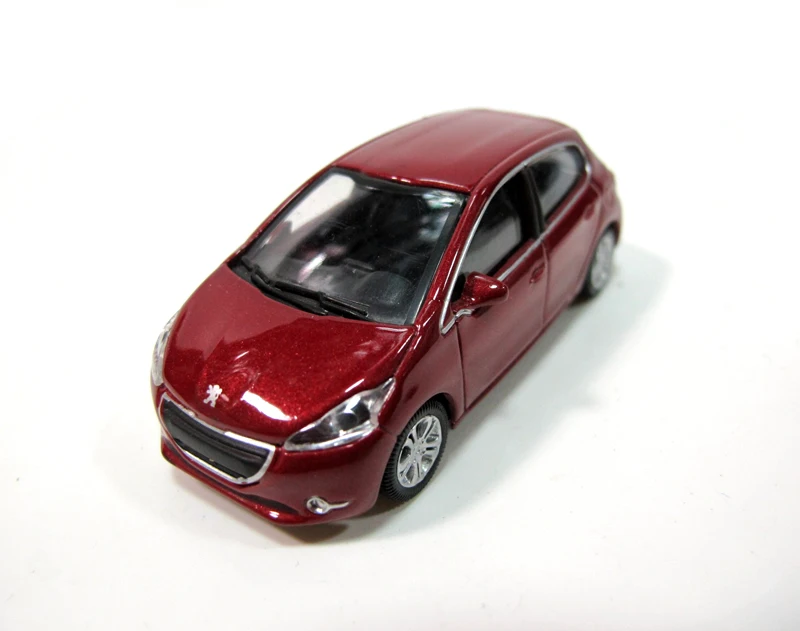 

N orev 1:64 PEUGEOT 208 red boutique alloy car toys for children kids toys Model original box freeshipping