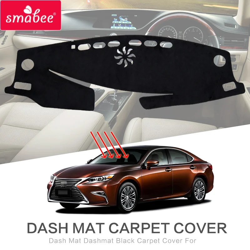 

smabee Dash Mat For LEXUS ES 2012-2016 ES200E S260 ES300 ES350 ES250 Dashmat Carpet Cover NON SLIP in Sunscreen insulation