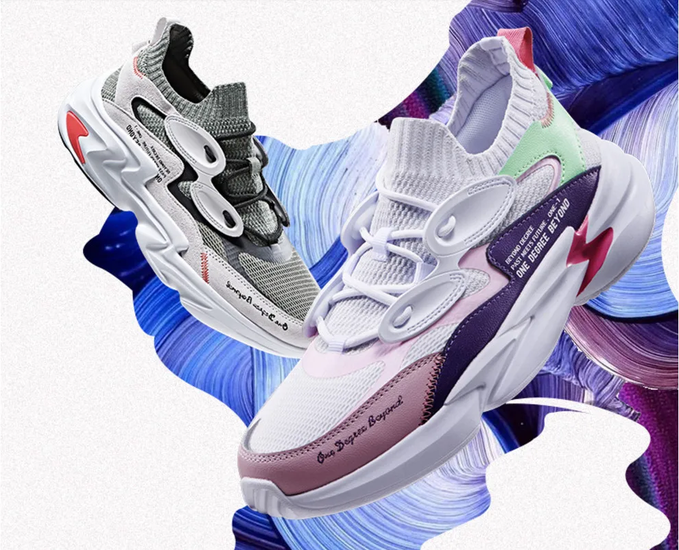 

361 women's sneakers 2019 spring new 361 degrees fashion wild thick platform female old running shoes