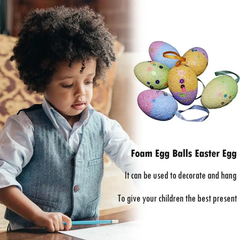 3 шт Моделирование пенополистирола пасхальные яйца из пены мяч подвесной ручной работы яйцо для DIY пасхальный декор искусственные яйца для