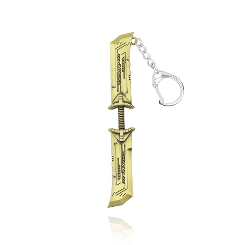 Модный фильм ювелирные изделия Мстители локи Тор Брелок для ключей в форме молотка Raytheon оружие брелок сплав кулон ювелирные изделия для женщин мужчин подарок - Цвет: Bronze