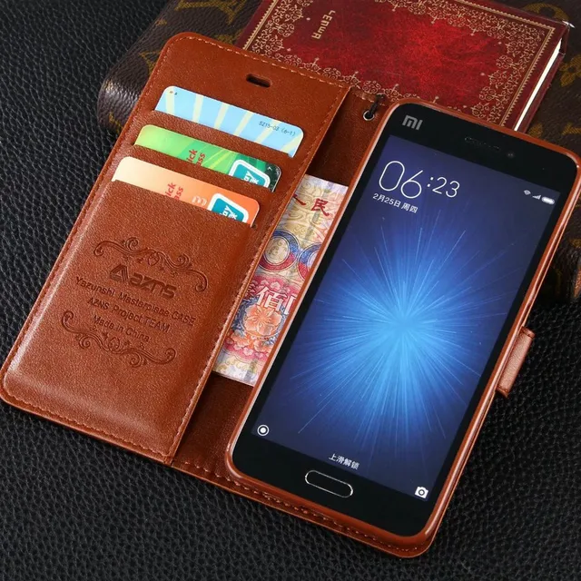 Cheap Vintage Flip Stand PU Leather Wallet Case For Xiaomi Redmi Note 5 4 4X 3 S2 5A Mi 8 8SE 6 6X 5S Mi5s Plus Max Max2 Max3 Pro Mix