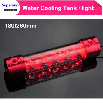

water cooling Transparent Reservoir virus Tank 180/260mm Aluminum alloy tank+light