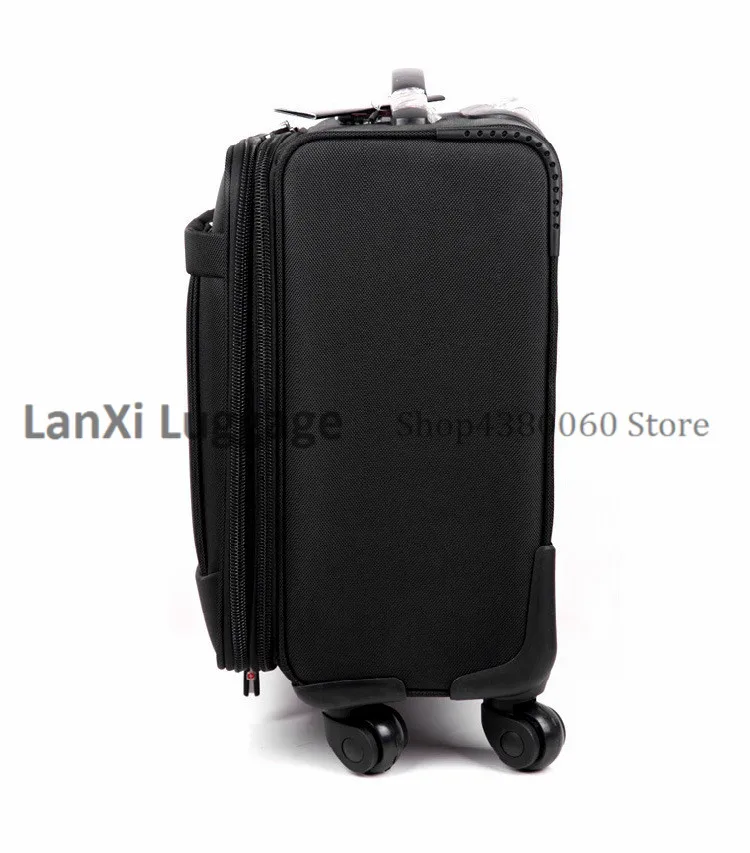 Letrend Бизнес Rolling Чемодан Spinner 18 дюймов Для мужчин многофункциональный вести колеса чемодана тележка Оксфорд Travel Bag багажник