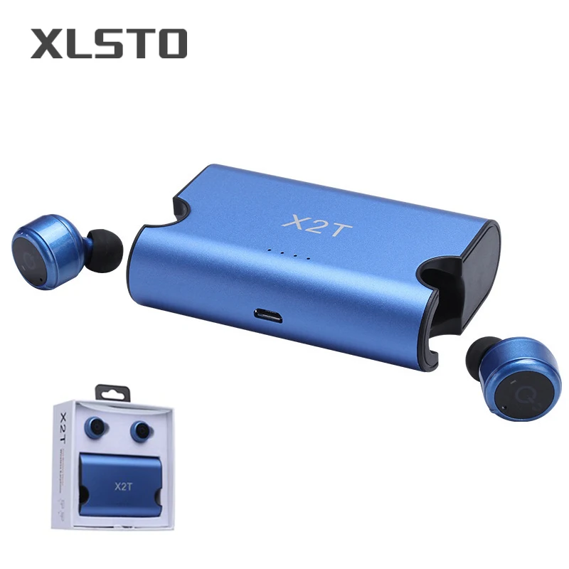 XLSTO X2T Wireless Earphone TWS Bluetooth Earphones Stereo noise canceling auricolari  Headset 1500mAh power bank box for iPhone (39)