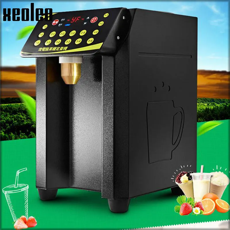 Xeoleo máquina de frutose 8.5l 16 grade máquina quantitativa automático dispensador de xarope de frutose máquina de açúcar de frutas