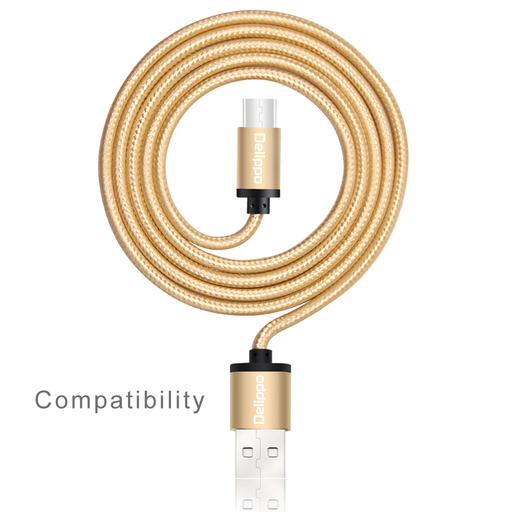 

50piece 1.5m/4.9ft golden type c data cord Braided USB Type-C Extra Long Charger Cable For OnePlus 2 Two Google Nexus 6P/5X