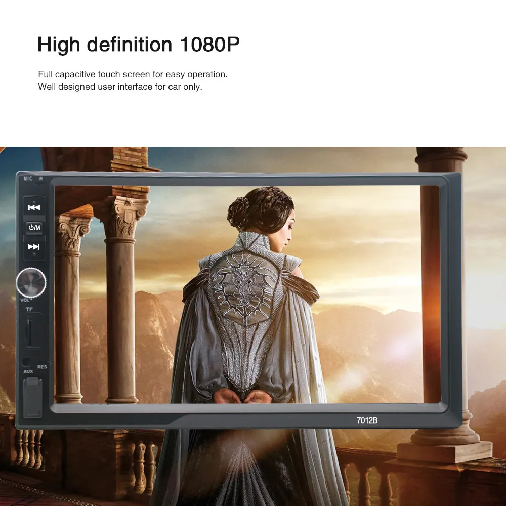 

OMESHIN Car MP4,MP5 multimedia car mp5 player 2 Din mp5 automotive retractable dvd Bluetooth stereo screen Bluetooth 7012b Jun13