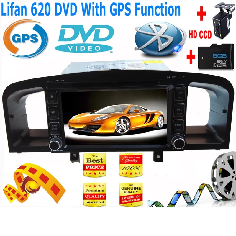 Clearance 2 Din In-Dash New Lifan 620 / Solano Car DVD Player with GPS Bluetooth Radio V-CDC USB port,Russian menu Free Camera + 8GBMap 2 Clearance 2 Din In-Dash New Lifan 620 / Solano Car DVD Player with GPS Bluetooth Radio V-CDC USB port,Russian menu Free Camera + 8GBMap 2