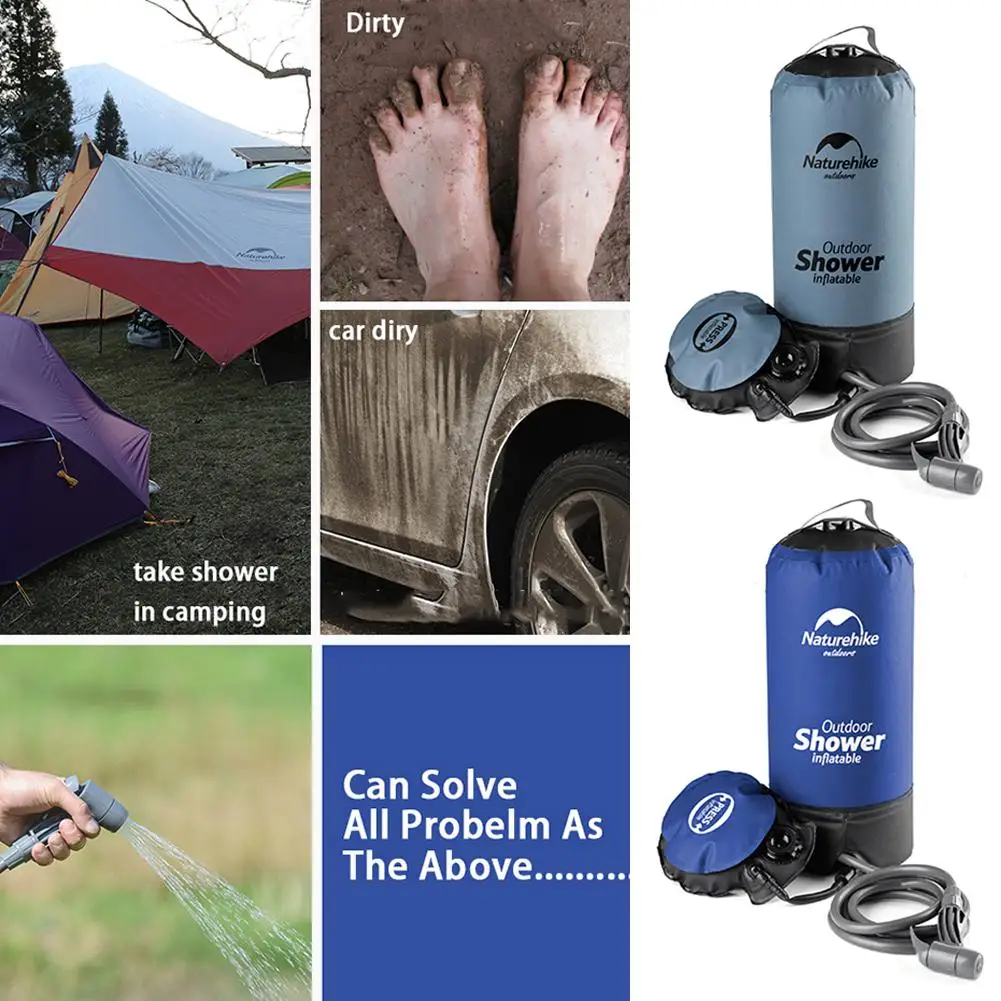 11L Pvc Portable Shower Outdoor Camping Shower Hiking Hydration Water Bag Water Tank Waterbag Blue Color 11L Pvc Portable Shower Outdoor Camping Shower Hiking Hydration Water Bag Water Tank Waterbag Blue Color